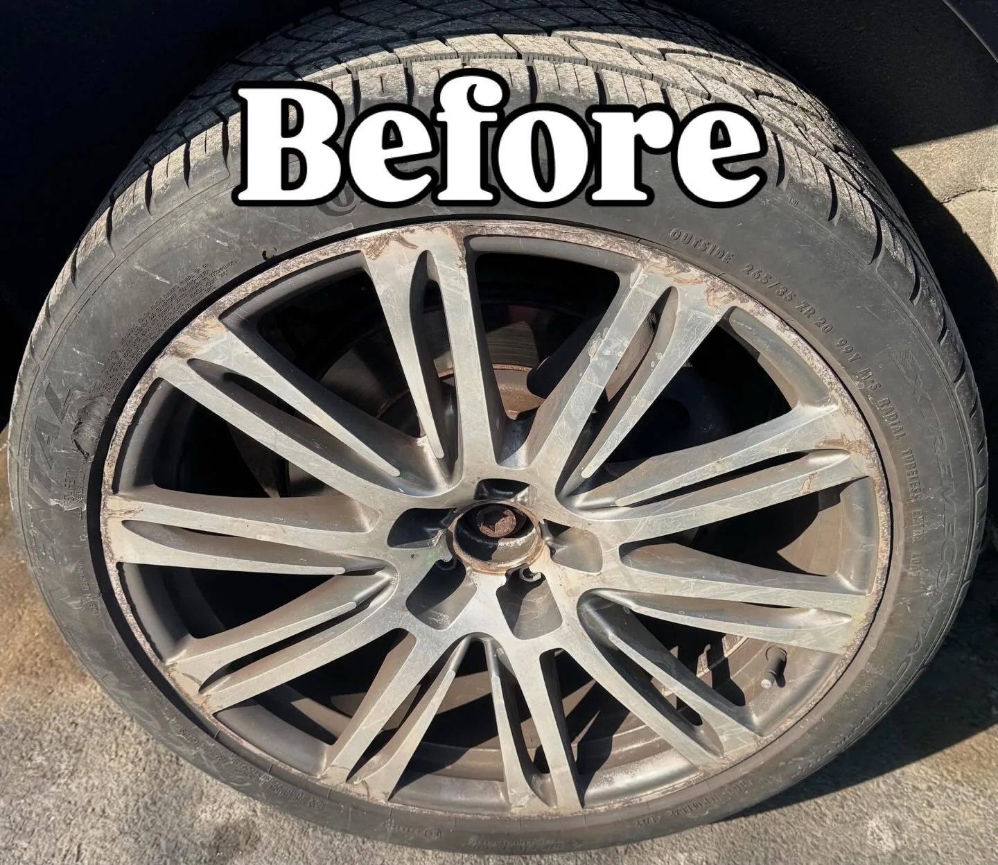 Wheel 1 before restoration